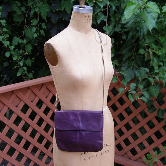 Vintage CHARLES JOURDAN Eel Skin Leather bag - Picture 2 of 15